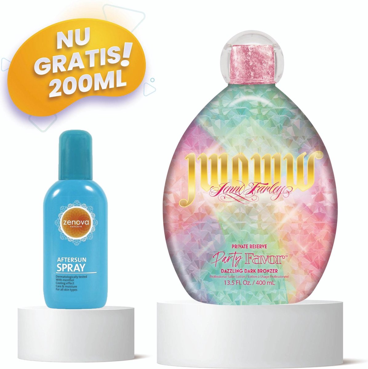 JWOWW Party ® Favor - Zonnebank - Zonnebankcreme - Zonnebank creme - Bronzer - Gelaatsbruiner - 400 ML