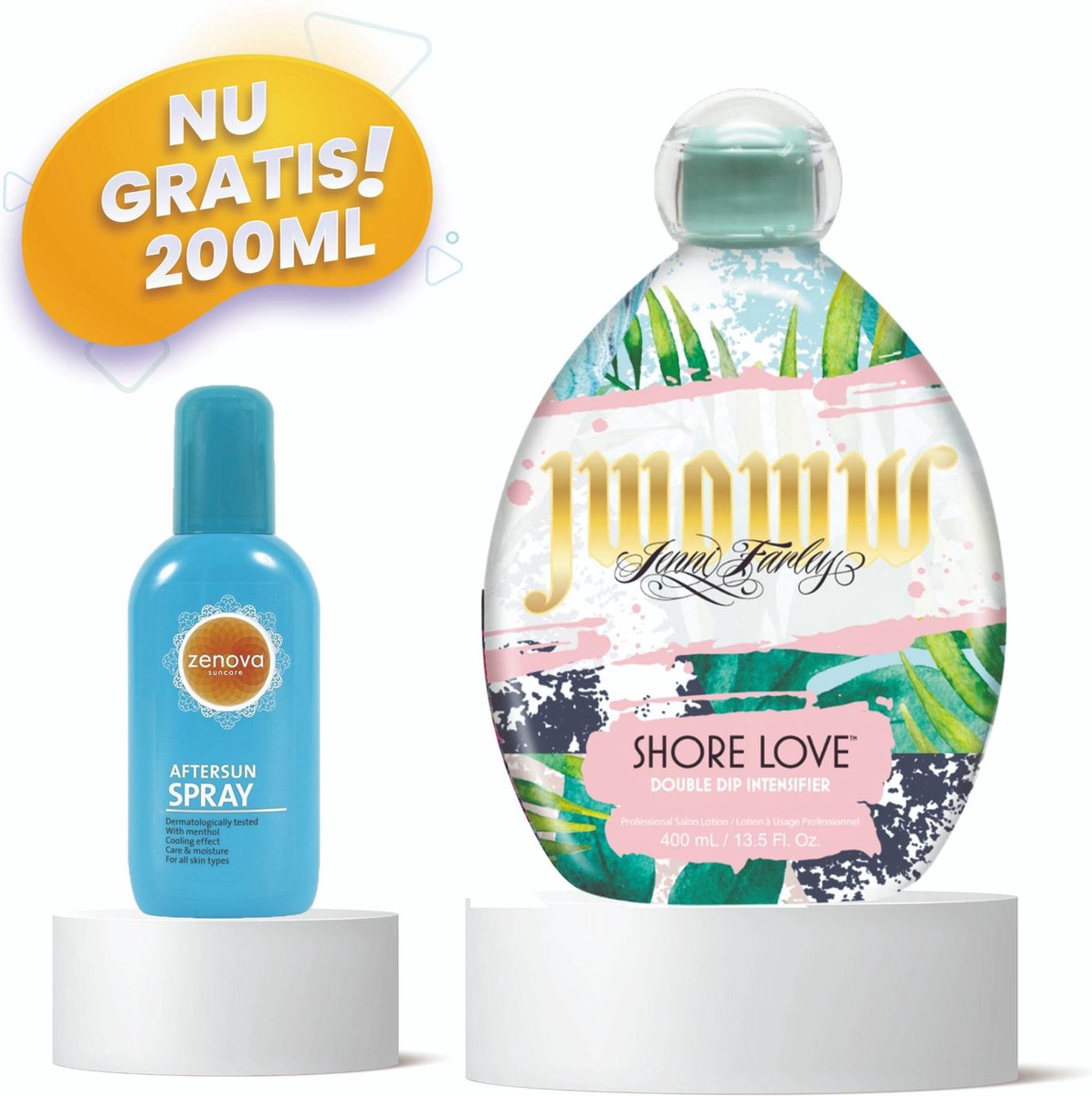 JWOWW ® Shore Love - Zonnebank - Zonnebankcreme - Zonnebank creme - Bronzer - Gelaatsbruiner - 400 ML