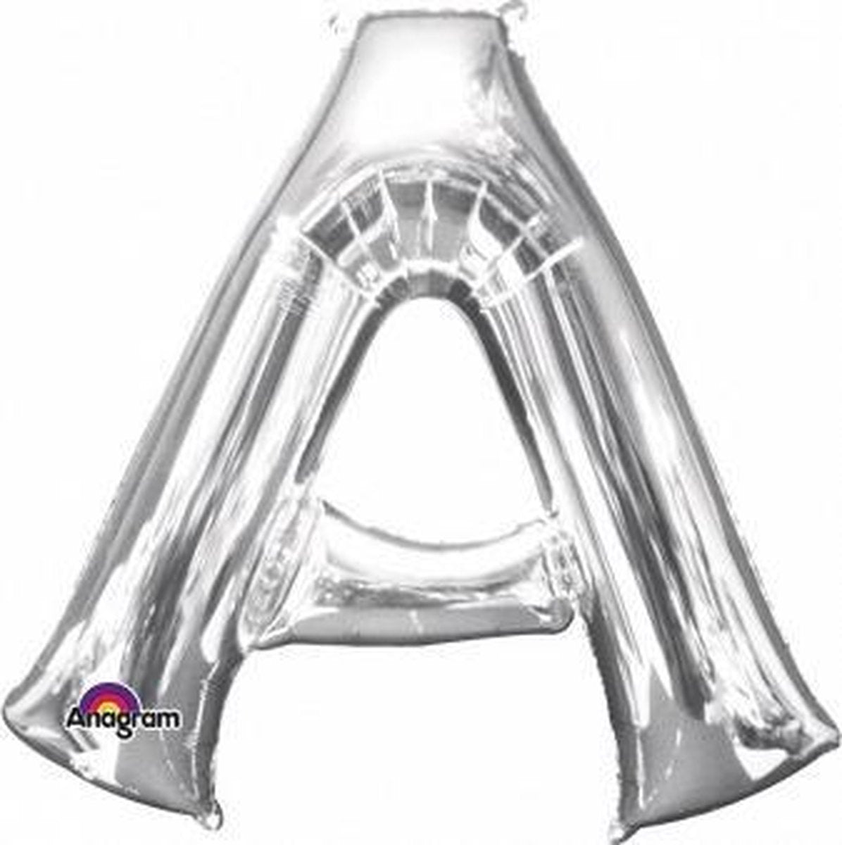 Letter A ballon zilver 86 cm