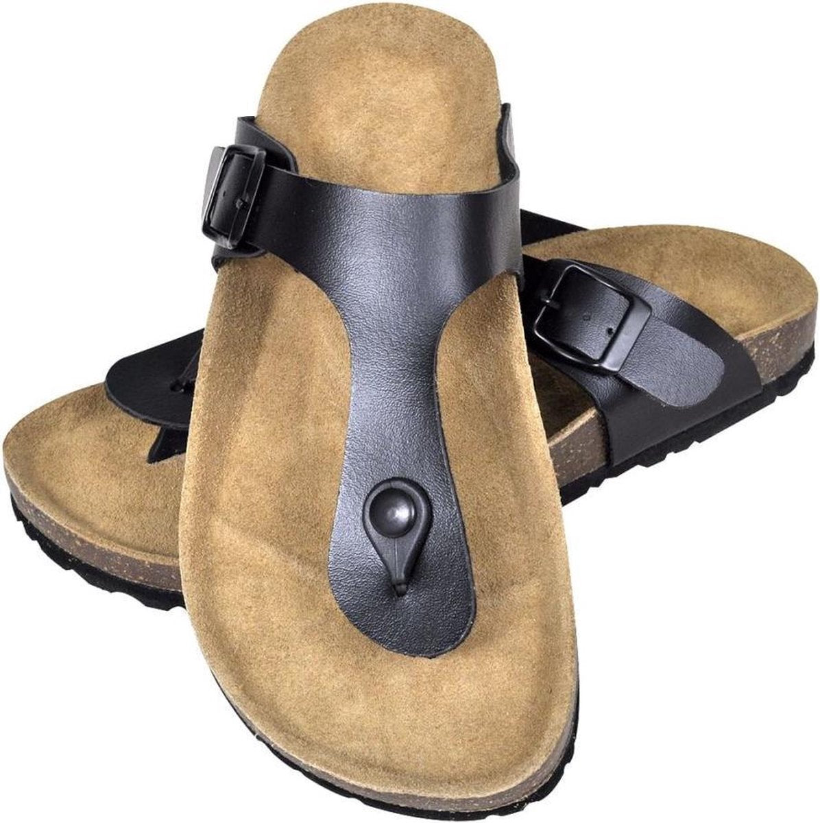 vidaXL Unisex Sandalen - Zwart - Maat 37