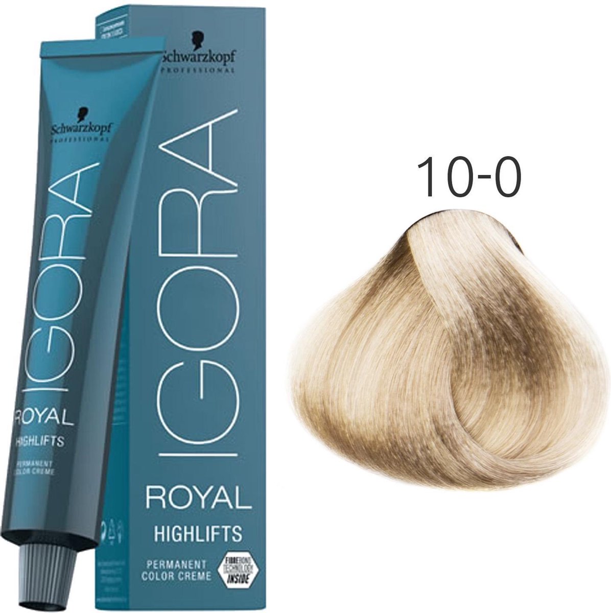 Schwarzkopf Igora Royal Highlifts Permanent Color Cream 60ml - 10-0