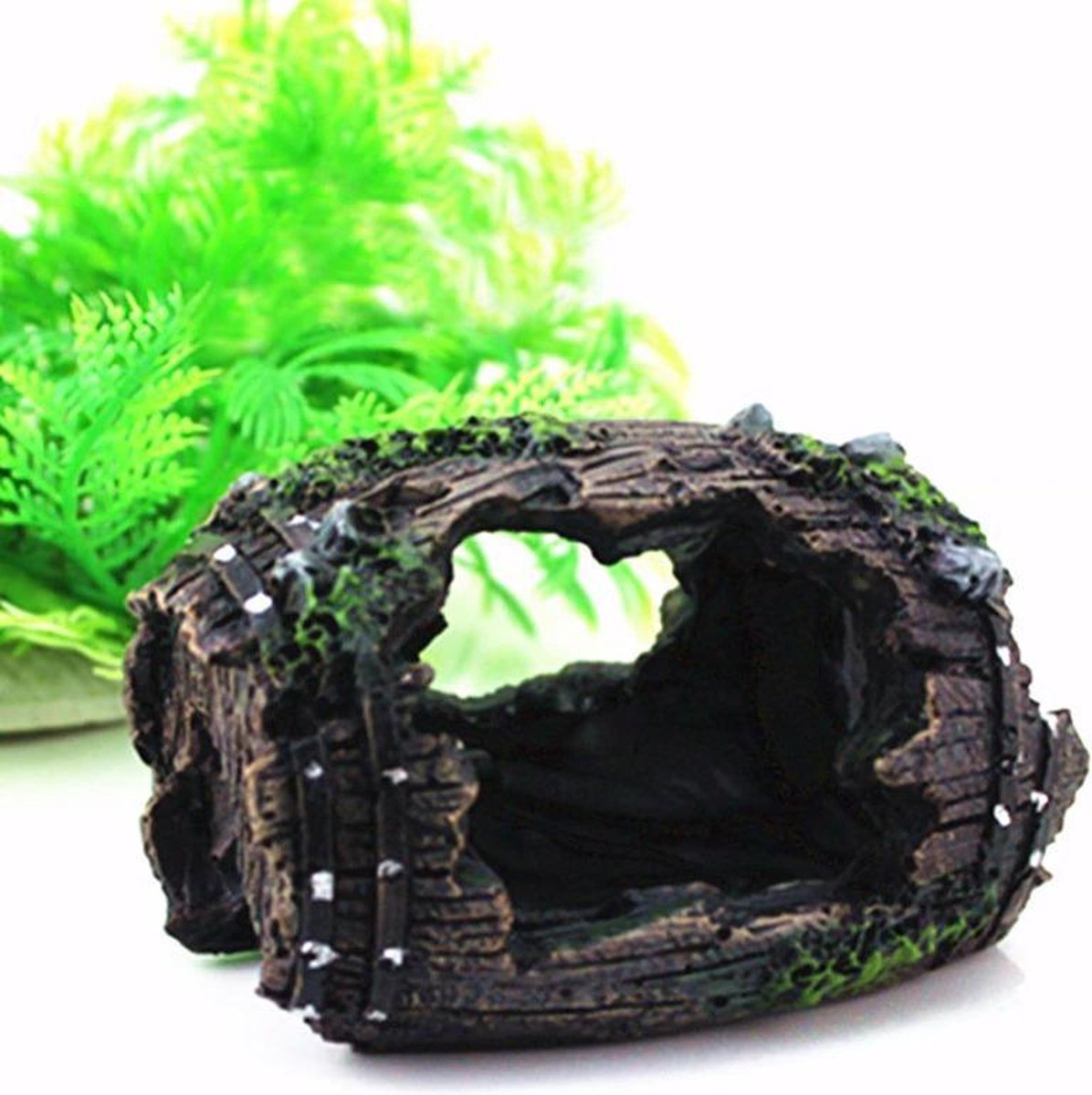 Dierplezier - Aquarium decoratie - Grot - Aquarium toebehoren - Ook voor kleine visbokaaltjes - Grot voor visbokaal – Lijkt echt