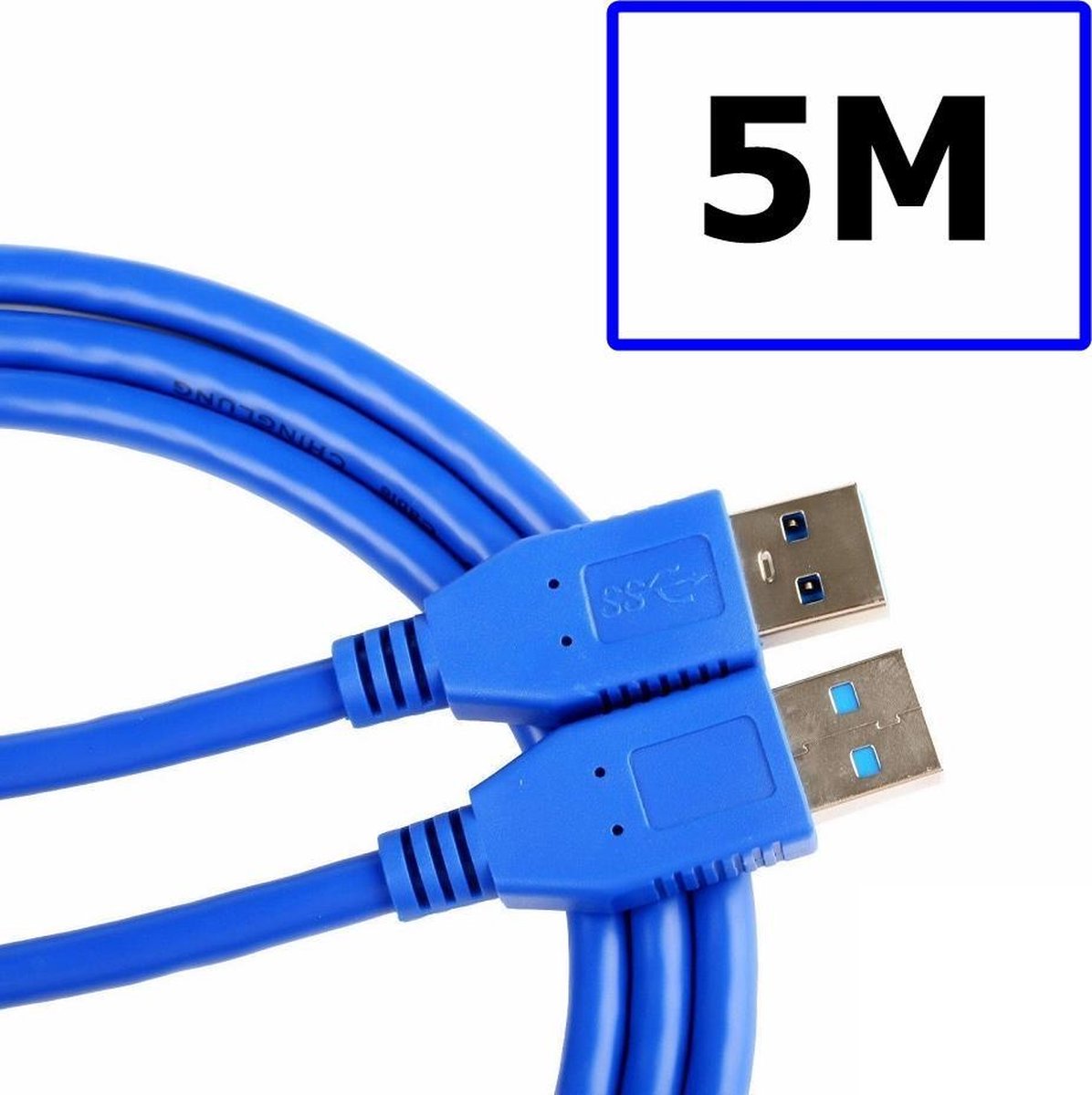 USB 3.0 Male - Male kabel - 5 Meter