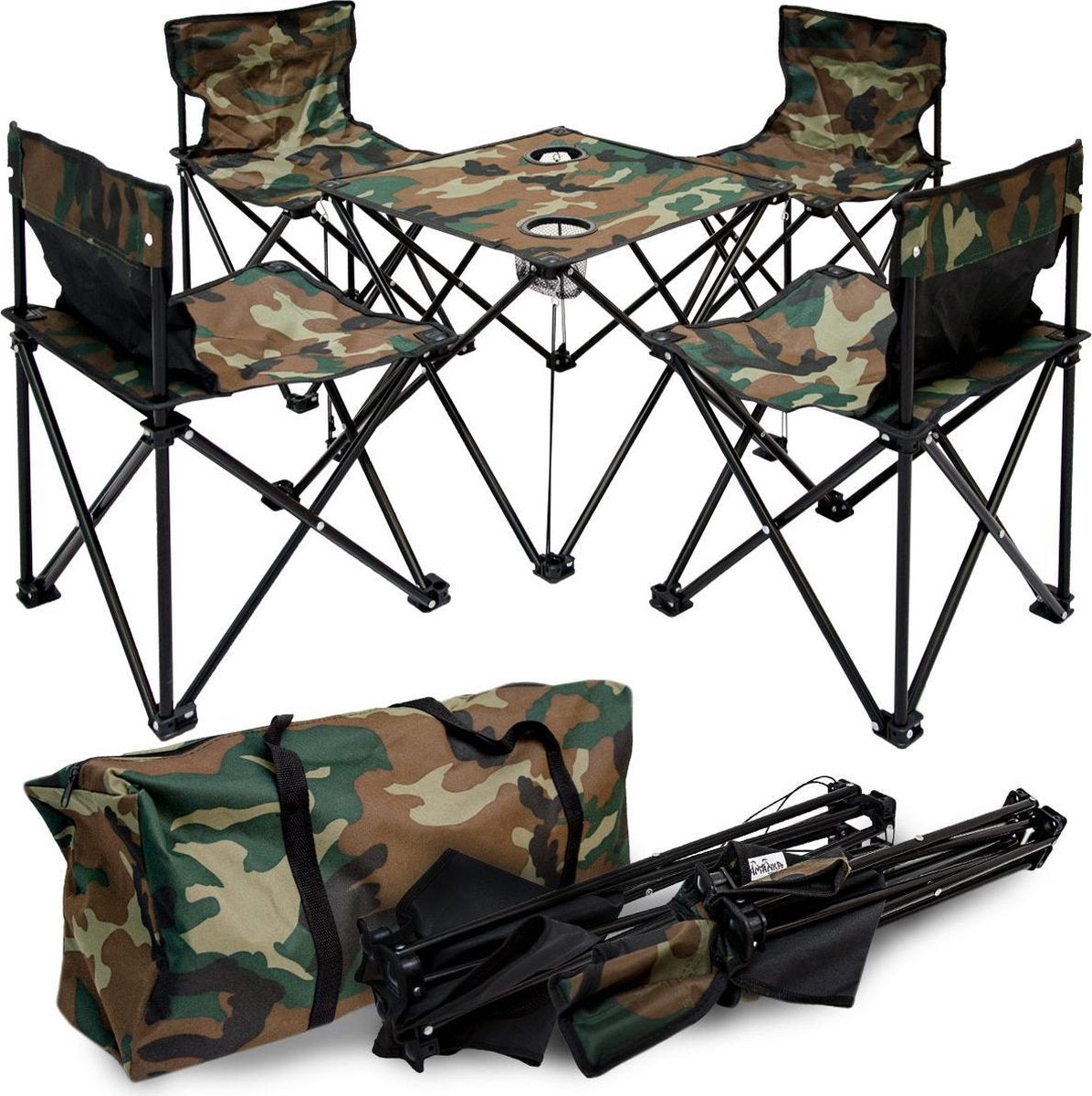 Camping tafel Camouflage 4 stoelen epr-yu-113