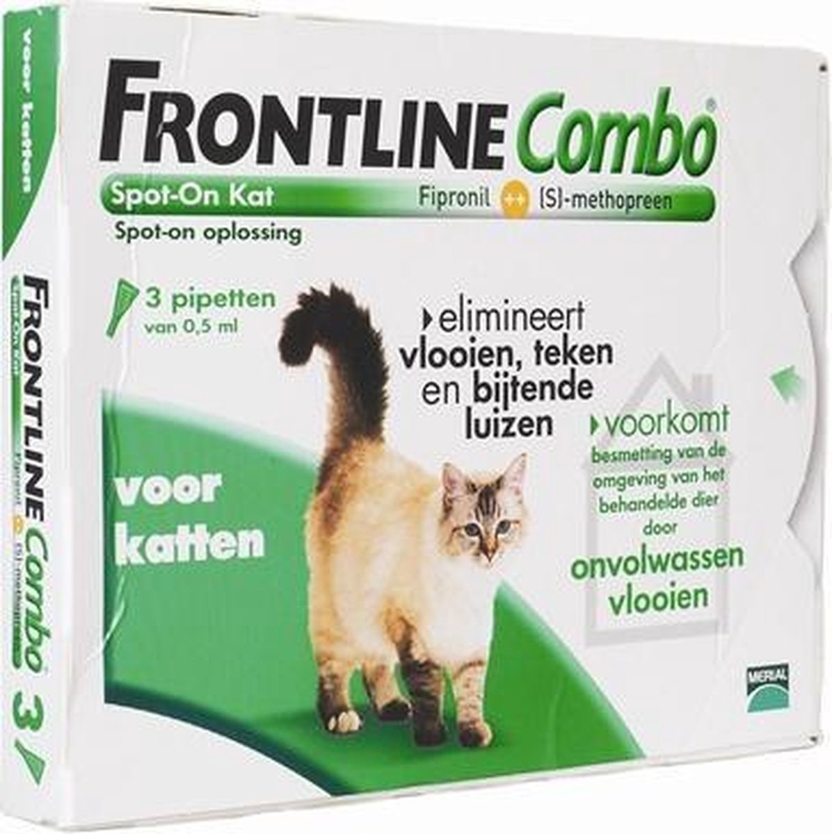 Frontline kat combo spot on - 3 pipet - 1 stuks