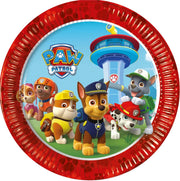 PROCOS - 8 kartonnen bordjes Paw Patrol - Decoratie > Borden
