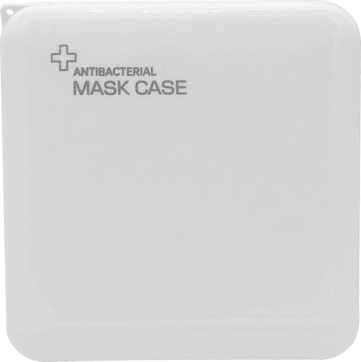 Dielay - Mondmaskerhouder - Bewaardoos Mondkapjes en Mondmaskers - Antibacterieel - 13x13 cm - Wit