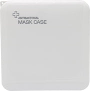 Dielay - Mondmaskerhouder - Bewaardoos Mondkapjes en Mondmaskers - Antibacterieel - 13x13 cm - Wit