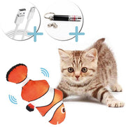 Elektrisch kattenspeeltje - Inclusief kattenlampje en USB-oplader - Dansende Vis - Kattenspeeltje - USB Oplaadbaar - Kattenspeeltje Vis