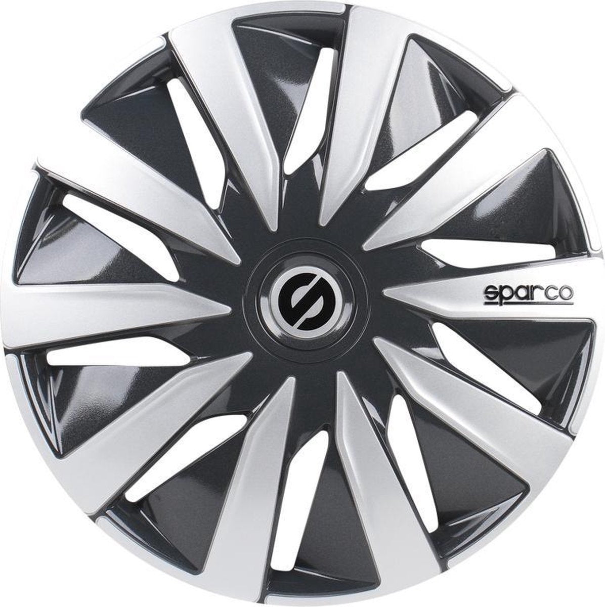 Satz Sparco Radzierblenden Lazio 15-Zoll Grau/Silber