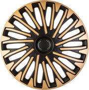 AutoStyle 4-Delige Wieldoppenset Soho 14-inch zwart/goud
