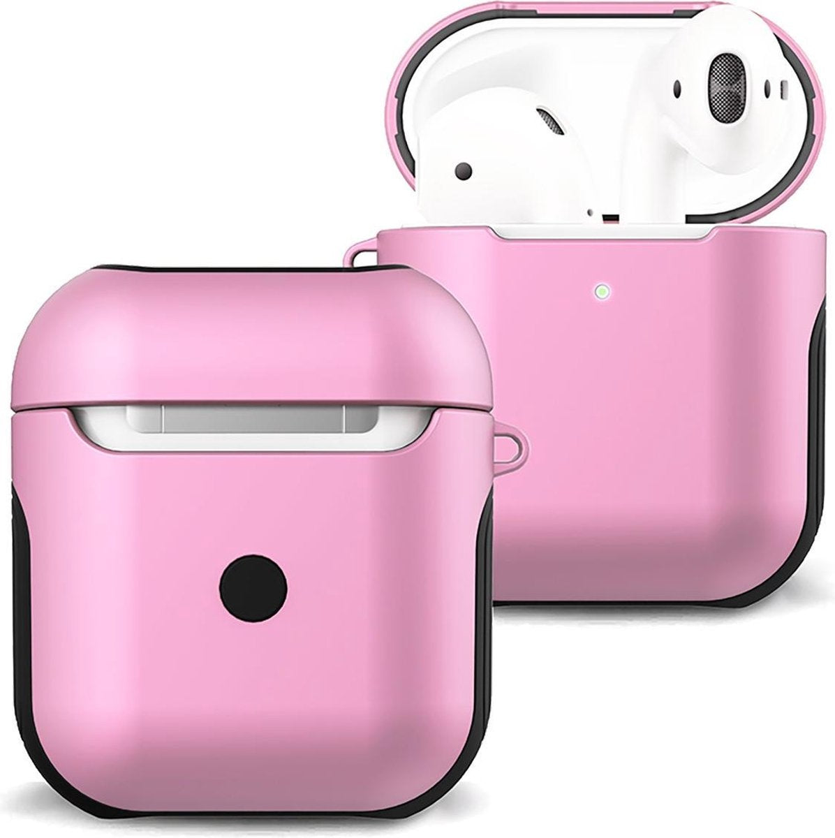 Hoesje Voor Apple AirPods Case Hoes Hard Cover - Licht Roze