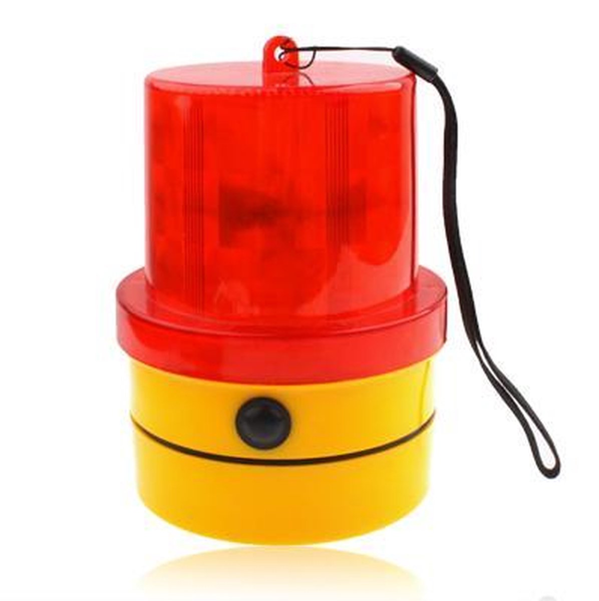 Waarschuwingslampje flitser met sterke magnetische basis (geel + rood)