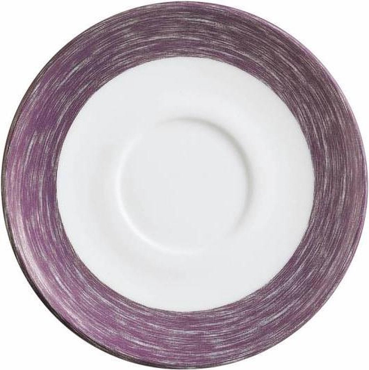 Arcoroc Brush Servies -  Ondertas 14cm - Paars - Glas - (Set van 6) En Yourkitchen E-kookboek - Heerlijke Smulrecepten