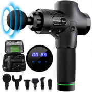 Massage Gun - 6 opzetstukken - 30 standen - Inclusief opbergkoffer - 2021 editie.