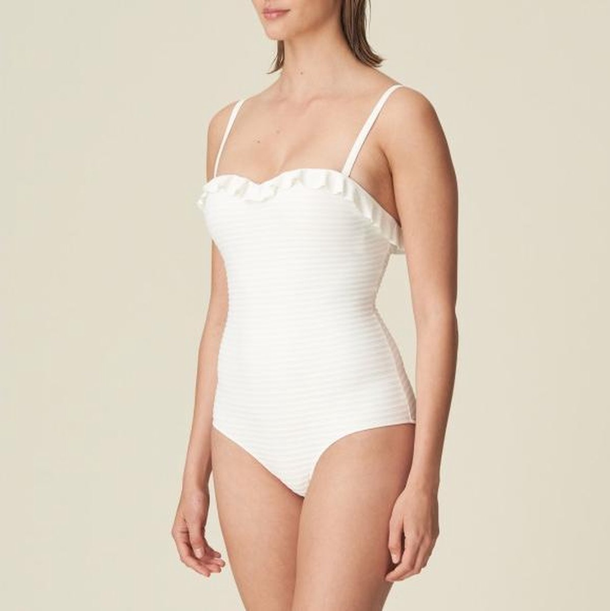 Marie Jo Swim Celine Strapless Badpak met Mousse Natuur 80 C