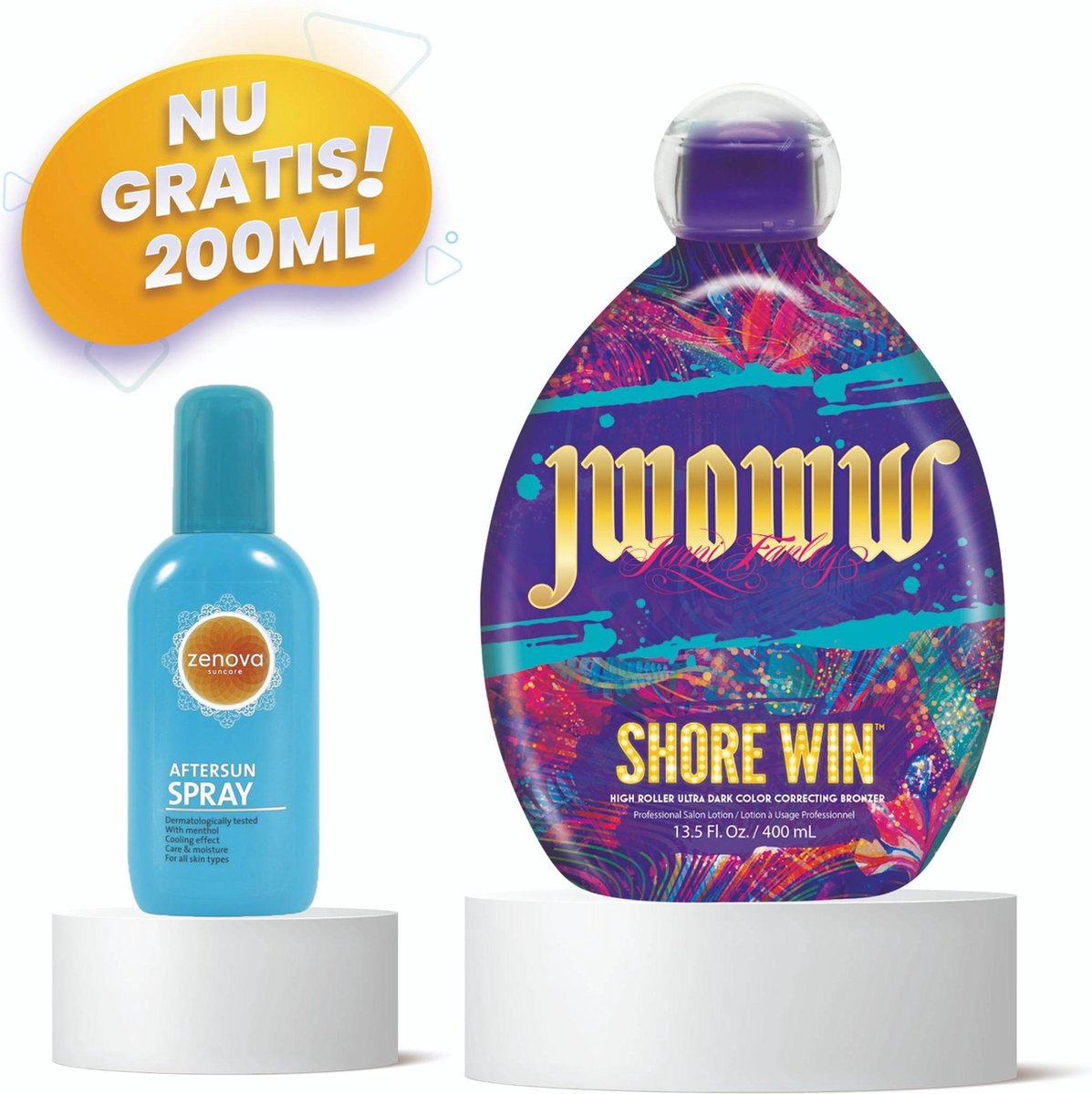 JWOWW ® Shore Win - Zonnebank - Zonnebankcreme - Zonnebank creme - Bronzer - Gelaatsbruiner - 360 ML