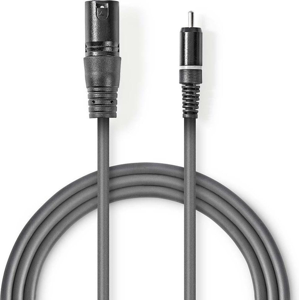 XLR-Audiokabel | XLR 3-pins male - RCA male | 3