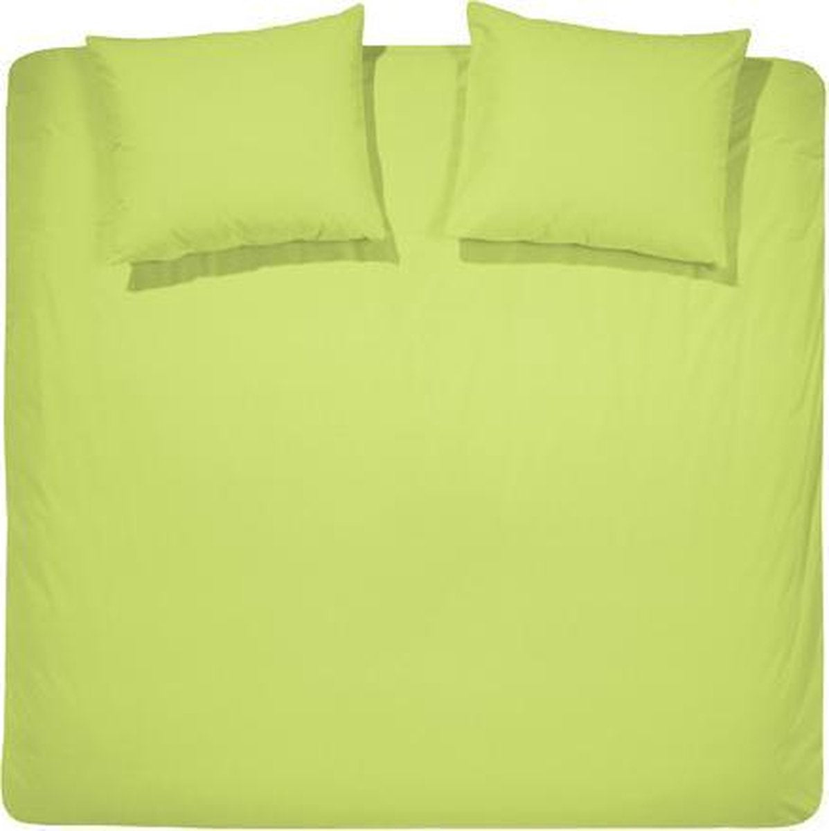 Dekbedovertrekset katoen 260 x 200/220 (38) lime uni Damai