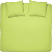 Dekbedovertrekset katoen 260 x 200/220 (38) lime uni Damai