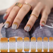 Nagel art sticker nail art nagelsticker Goud zilver glitter