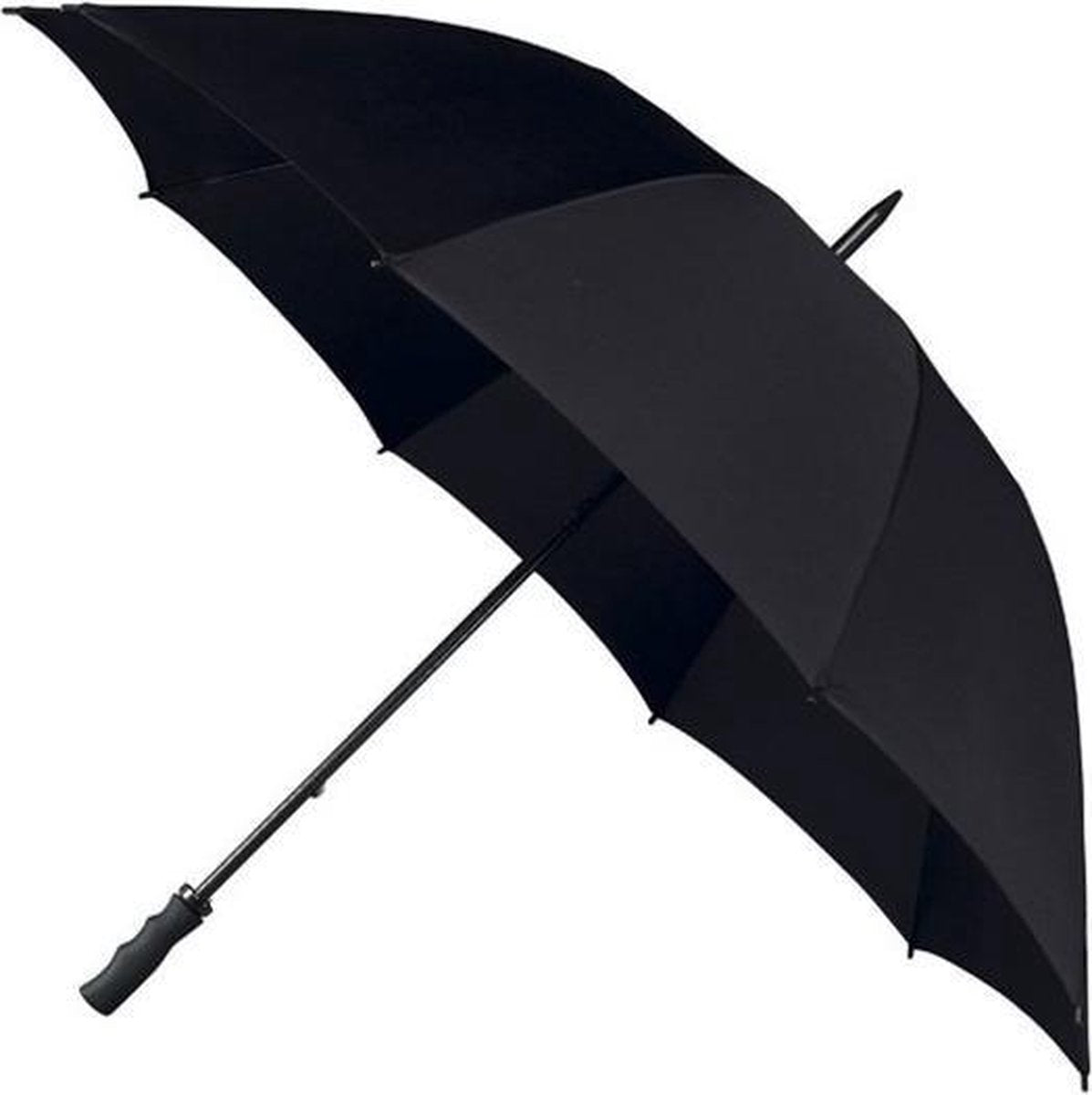 Golf stormparaplu zwart windproof 130 cm