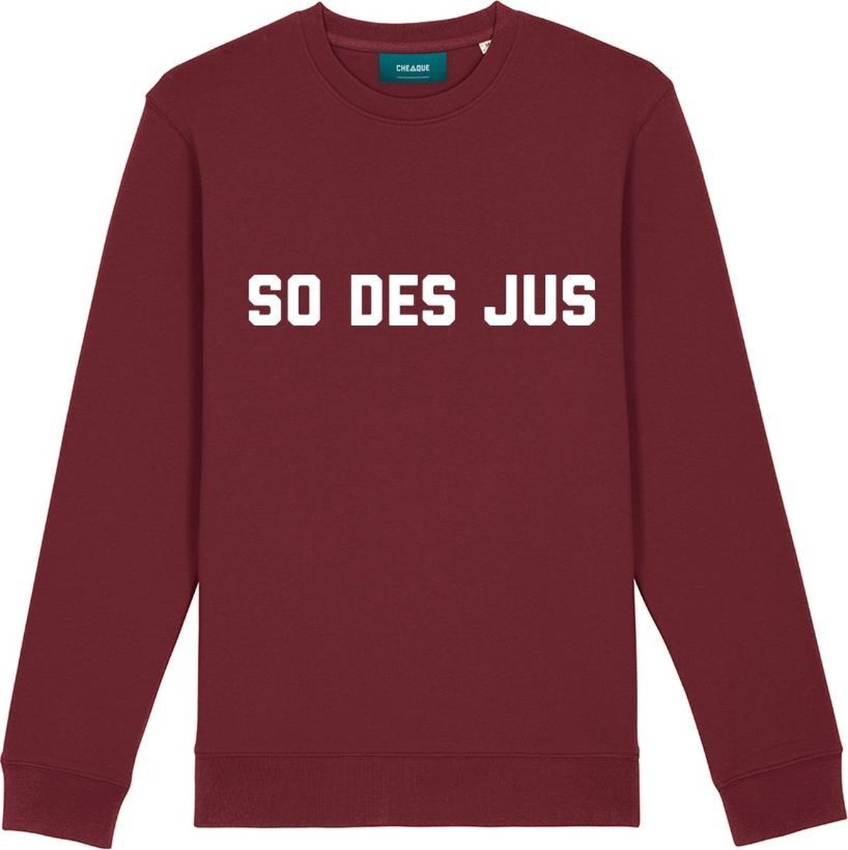 SODESJUS BURGUNDY SWEATER