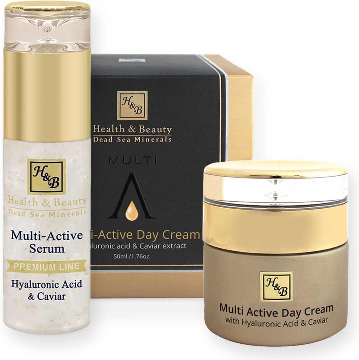 Dagcrème + Serum Set met Hyaluronzuur & Collageen
