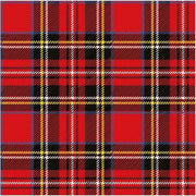 20x Rode Schotse ruit servetten 33 x 33 cm - papieren wegwerp servetjes - Rood/Schotse ruit versieringen/decoratiestafeldecoraties/feestversiering