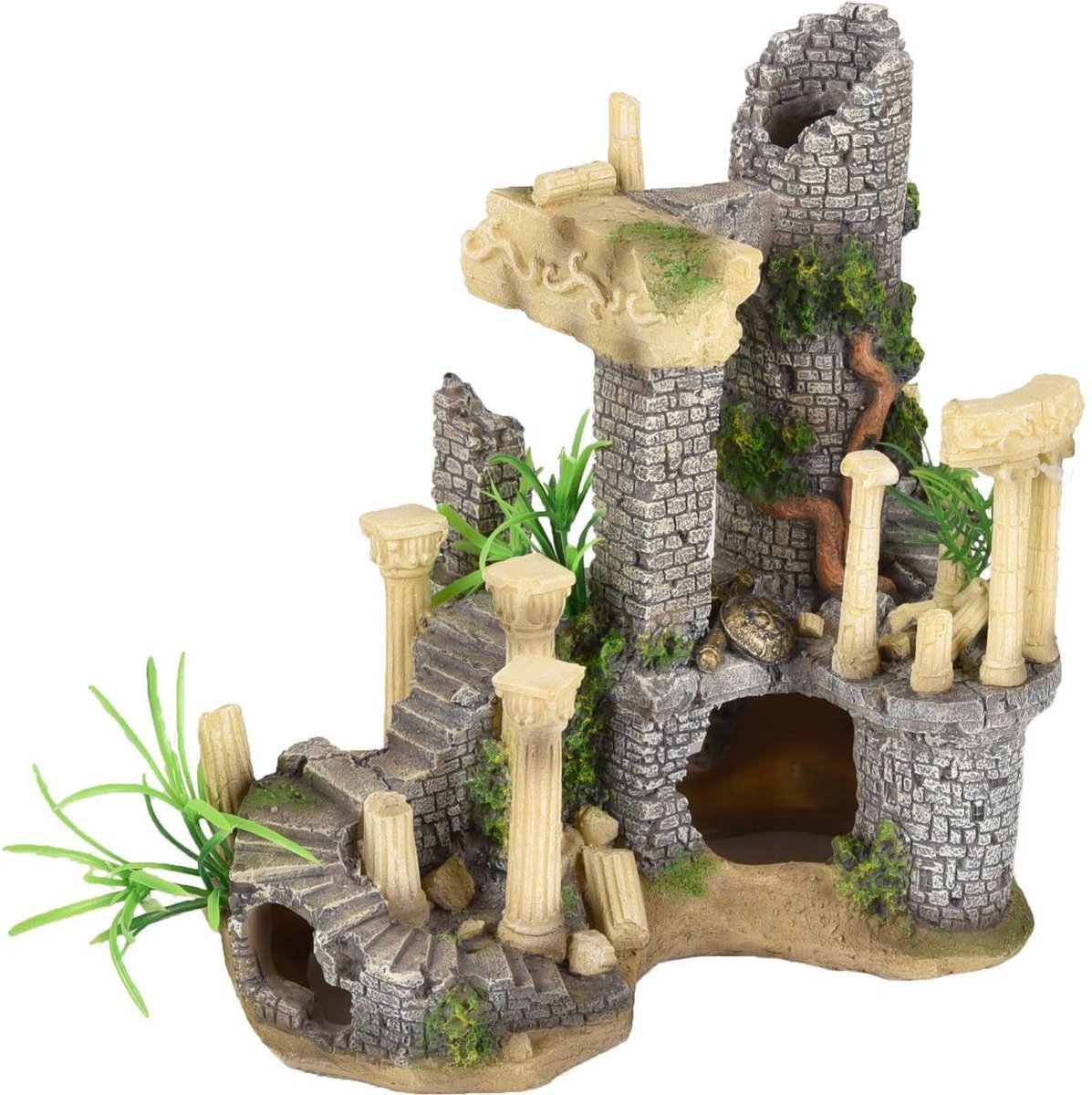 Flamingo Aquarium decoratie Colossos Zuilen - Willekeurig - 21 x 13 x 21 cm