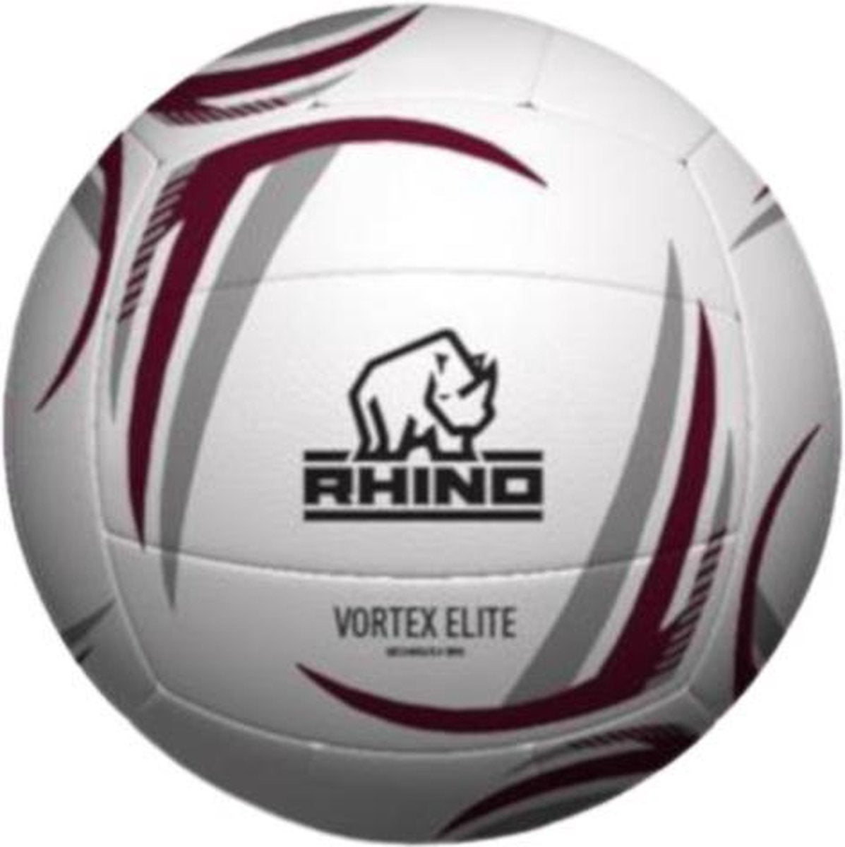 Rhino Netbal Vortex Elite Pro Match Rubber Wit/rood/grijs Maat 5