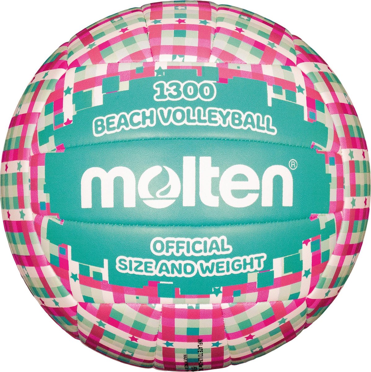 Molten Beachvolleybal V5B1300-CG Cyaan / groen maat 5