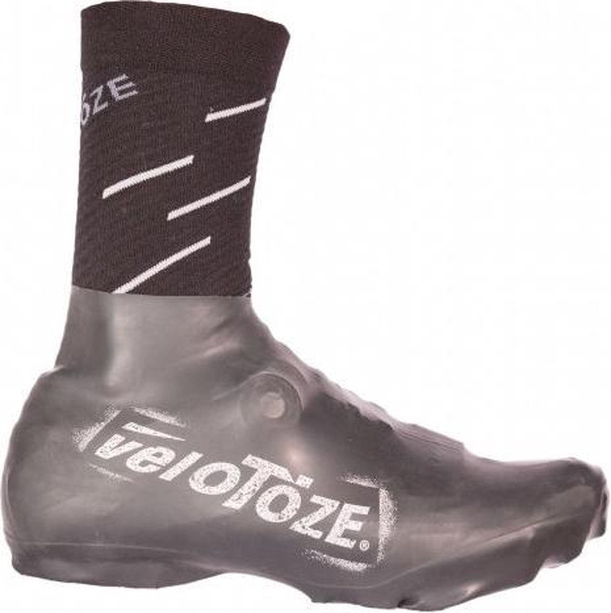 Velotoze Overschoenen Laag Mountainbike Rubber Zwart Maat L