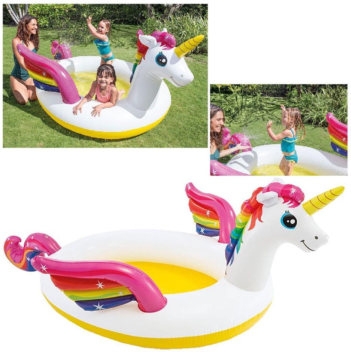 Intex Rainbow Unicorn Pool 272x193x104