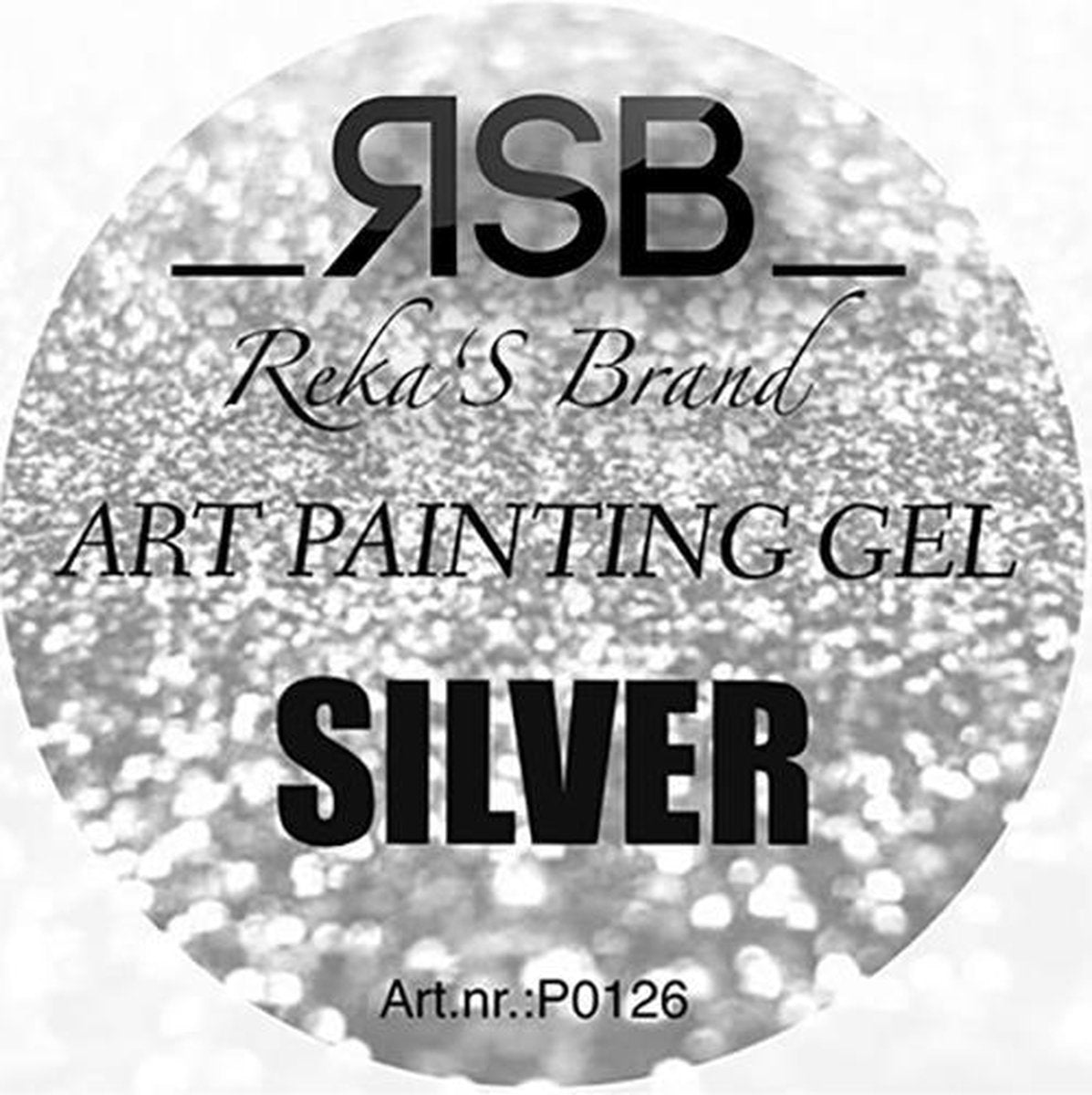 RSB - Art painting gel silver/zilver