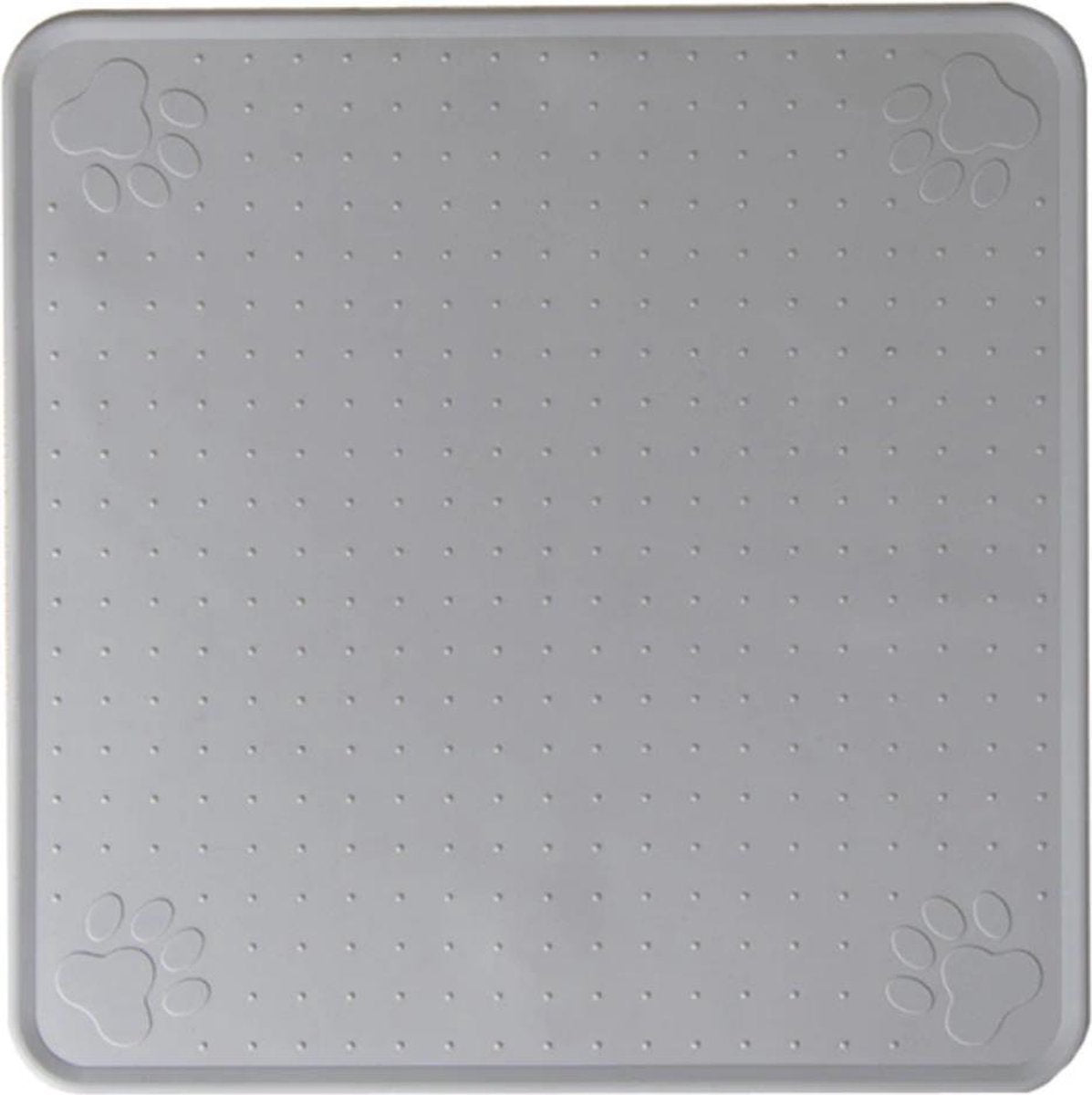 Winkrs - Honden/Katten Placemat - Waterdichte Placemat voor Voederbakken - Grijs Siliconen