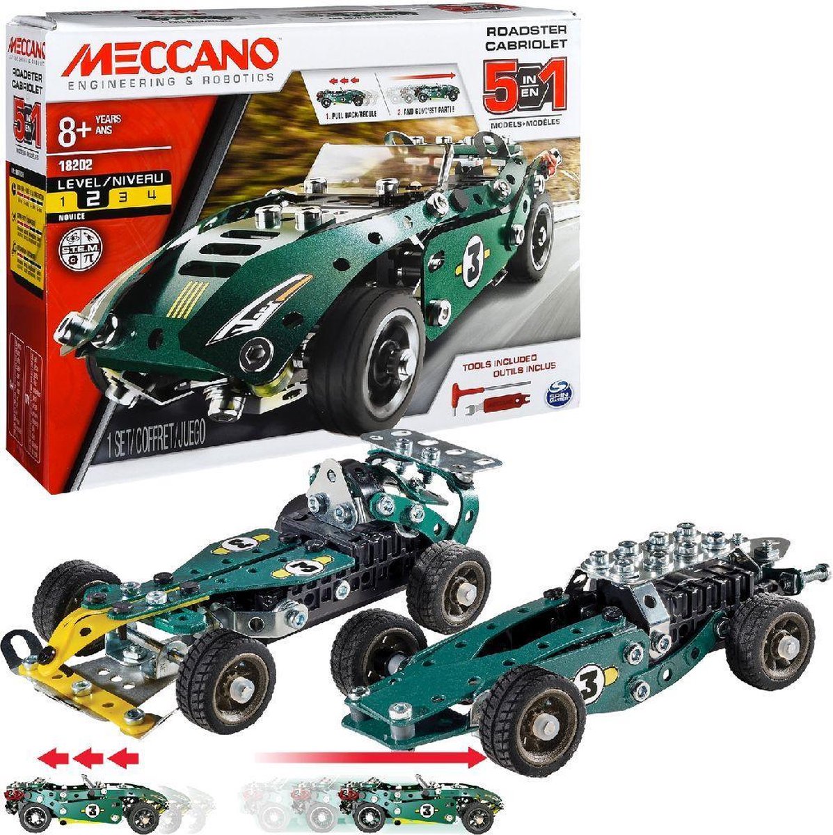 Meccano 5 Model set Roadster