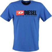 Diesel blauw t-shirt - valt ruim - Maat S