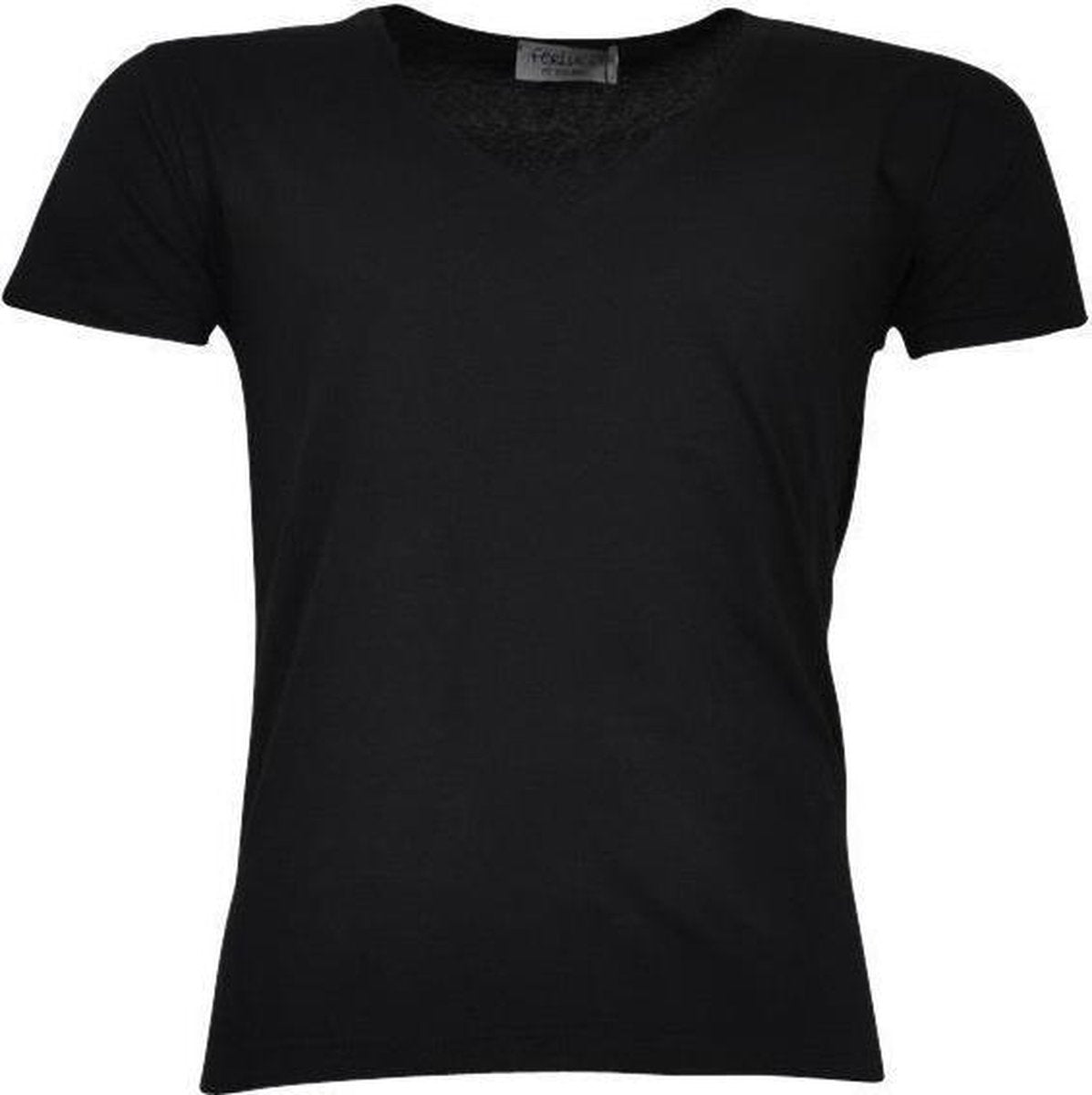 Ferlucci - Heren T-Shirt - V-hals - Zwart