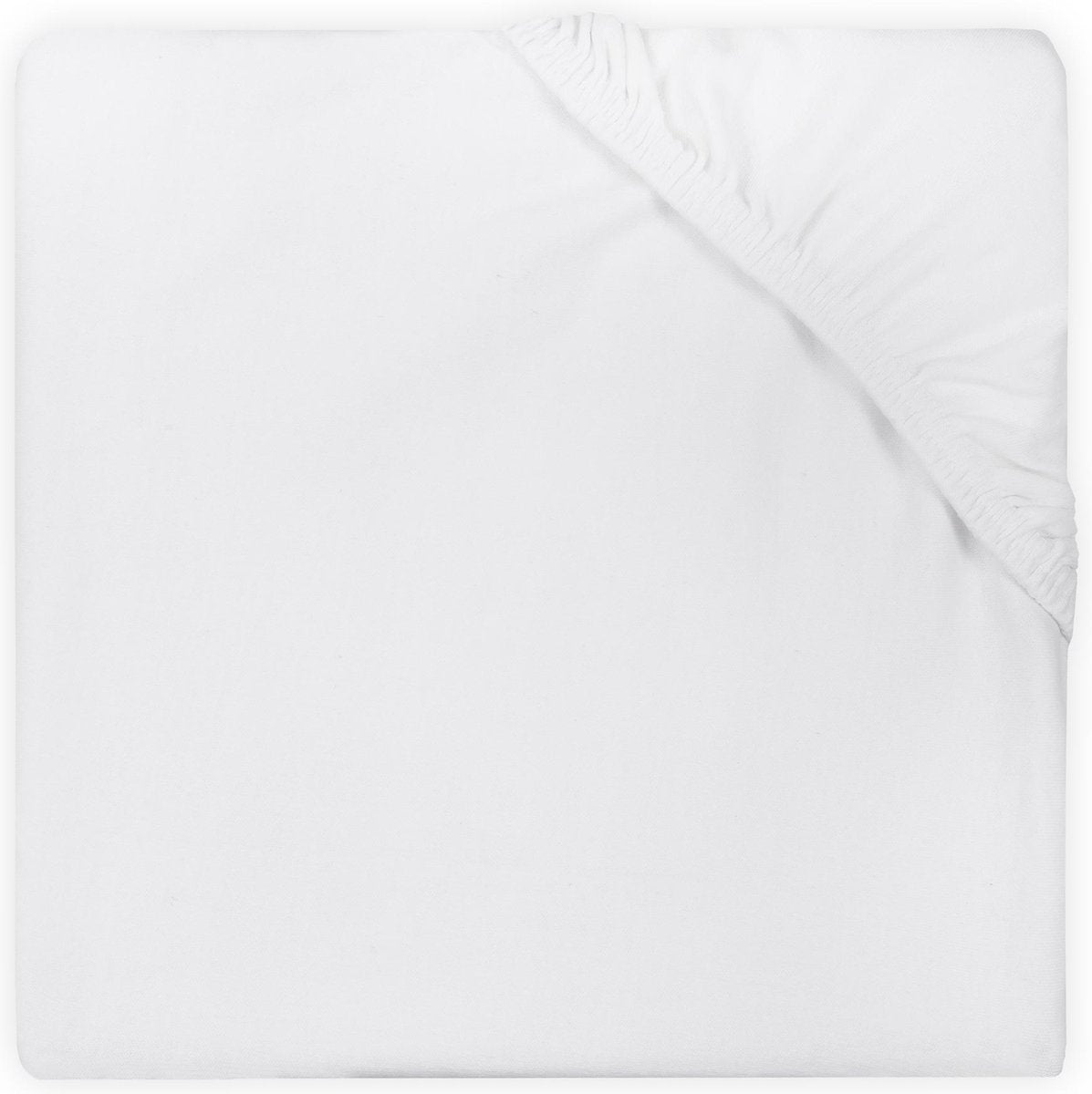 Hoeslaken double jersey 60x120cm wit