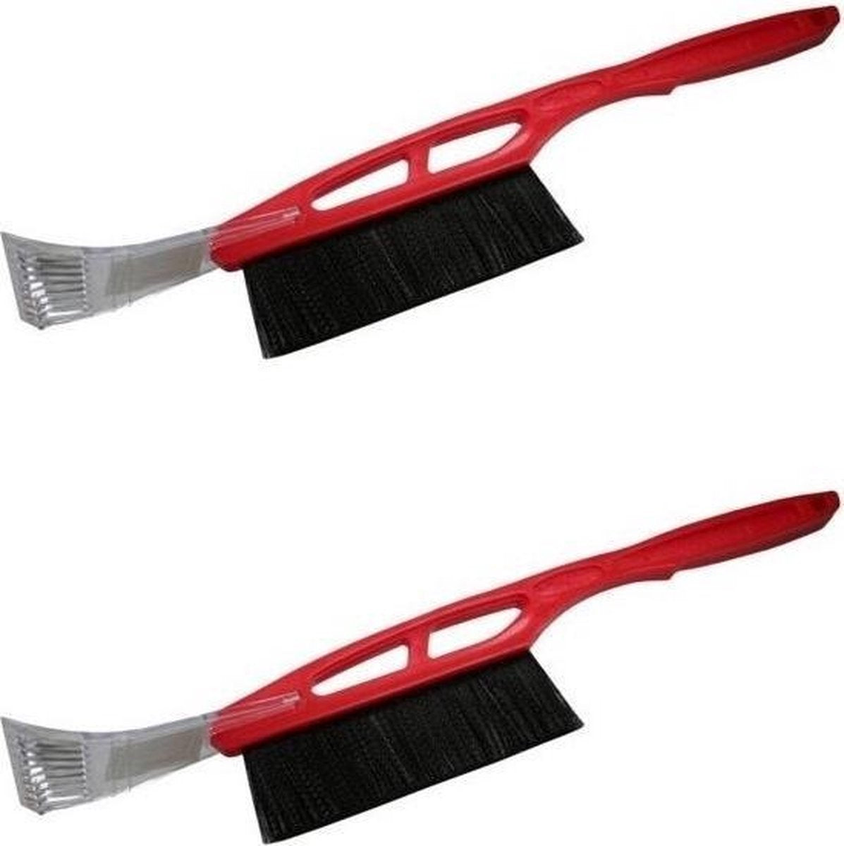 2x Lange luxe ijskrabbers met borstel 55 cm