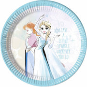 Frozen Borden Sparkle 23cm 8 stuks