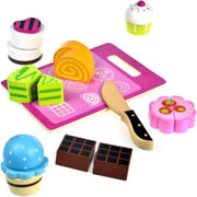 Tooky Toy Speelgoedeten Gebak Junior Hout 9-delig