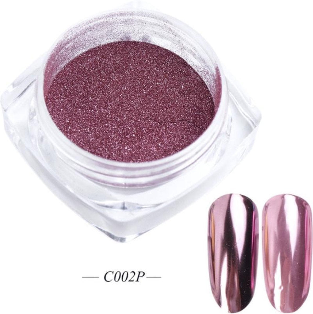 GUAPÀ - Holografische Glitter Poeder - Rosé - Nail Art & Nagel Decoratie Chrome Nails - 1 stuk