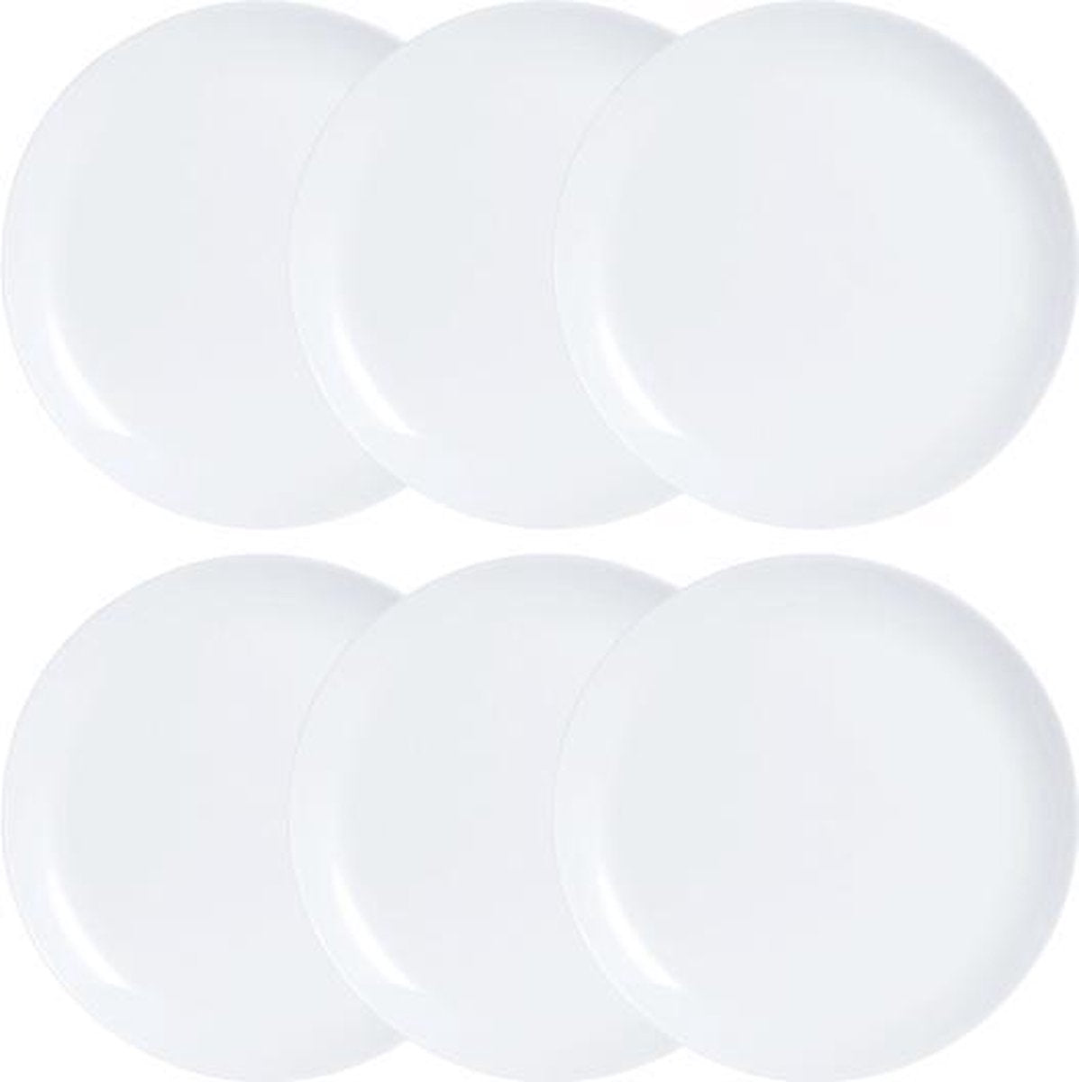 Bordenset Luminarc Diwali 6 pcs Wit Glas (25 cm)