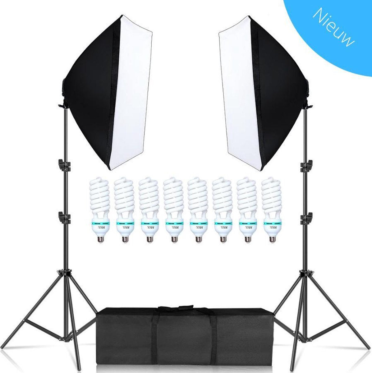 Grandecom® Pro Softbox Studiolamp Set - Met Statief