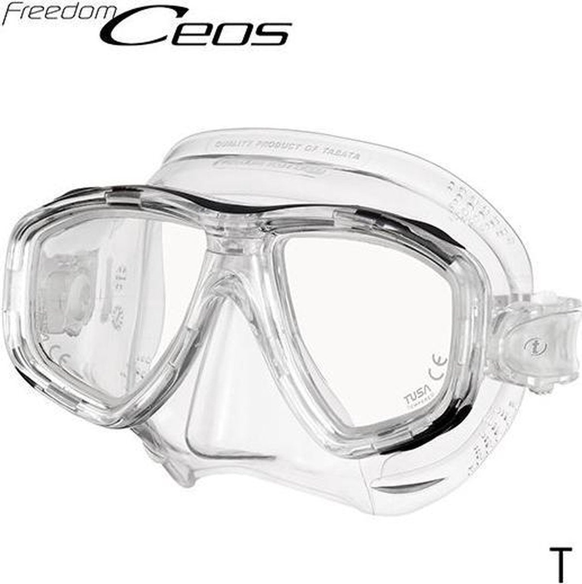Tusa duikbril Ceos transparant