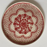 Bunzlau rood ontbijt bord