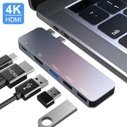 MacBook USB-C Adapter Hub 5 in 1 | HDMI / USB-C Data & Power Delivery / USB-A 2.0 & 3.0