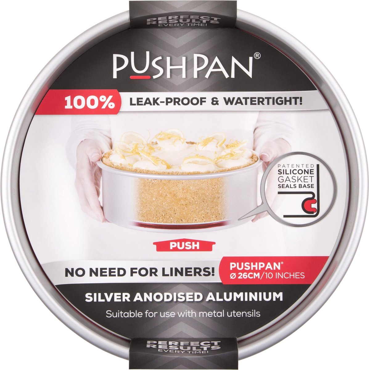 Wham PushPan Springvorm - Aluminium - Rond - Ondiep - 26 cm